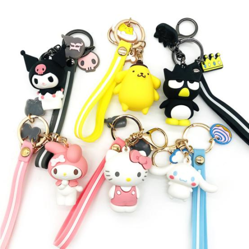 图片2 Custom 3D PVC Cartoon Character Keychains