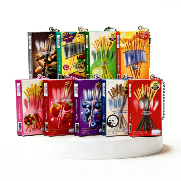 Realistic Miniature Snack Keychains
