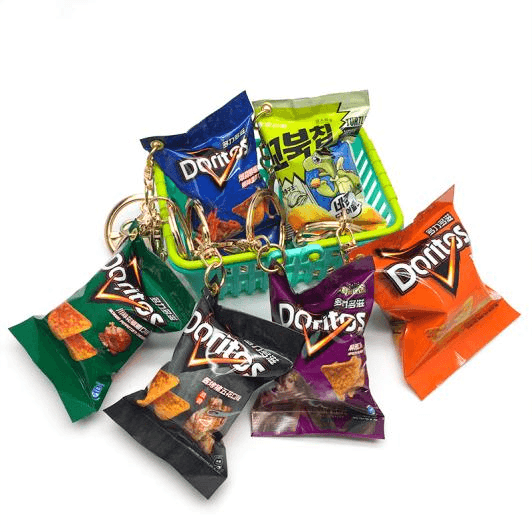 Realistic Miniature Snack Keychains