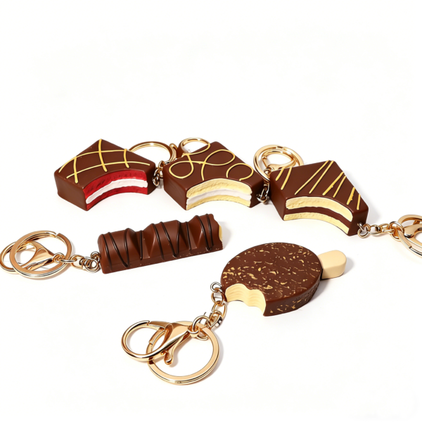 巧克力 Custom Miniature Realistic Resin Food Keychains