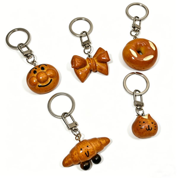 碱水面包 Custom Miniature Realistic Resin Food Keychains