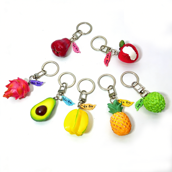 缩略图 (5) Custom Miniature Realistic Resin Food Keychains