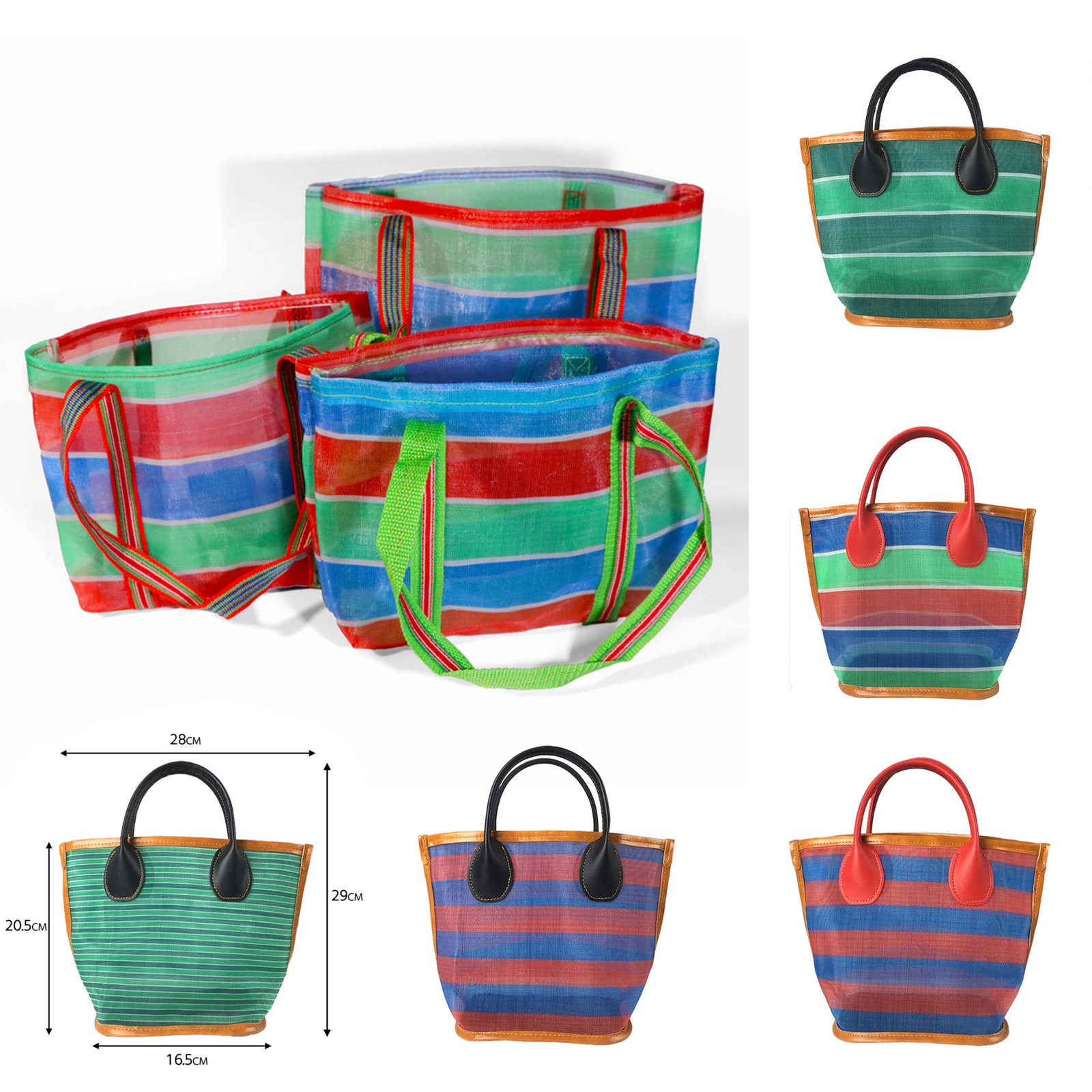 Customizable Mesh Shopping Tote Bag Coin Purse Keychain 3 3 3 scaled