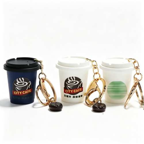 Miniature Simulation Coffee Cup Keychain