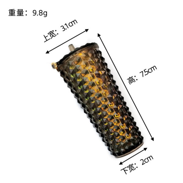 Laser Holographic Fish Scale Mini Cup Keychain