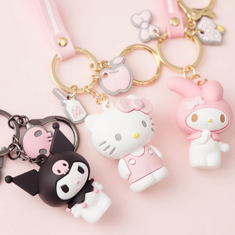 Cute Cartoon Pendant Sanrio Character PVC Keychain 2 H0a69c8f7acf8475986e37b349c5114f8E