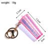 Laser Holographic Fish Scale Mini Cup Keychain