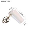 Laser Holographic Fish Scale Mini Cup Keychain