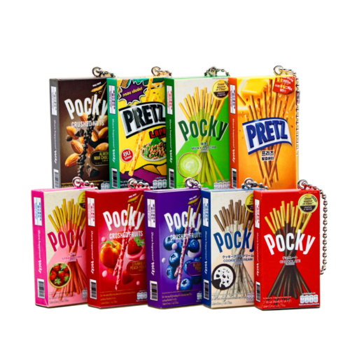 IMG_3934 Realistic Miniature Food Toy Chocolate Biscuit Sticks Keychain