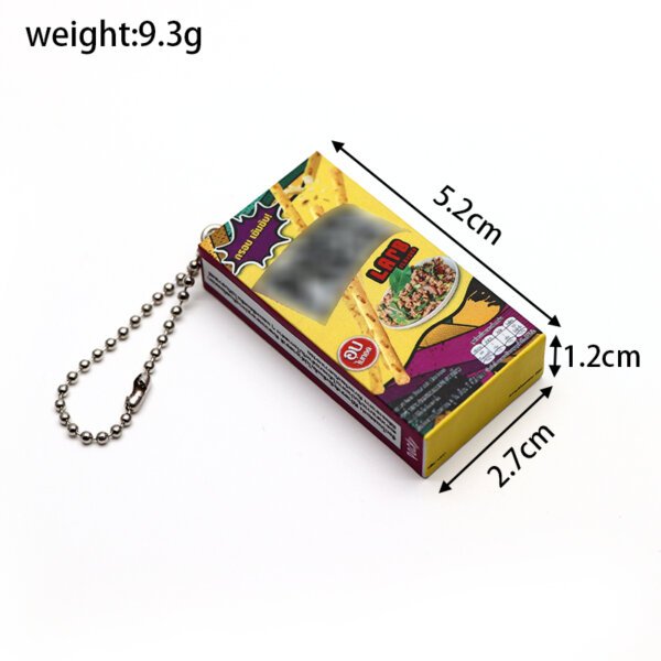 Realistic Miniature Food Toy Chocolate Biscuit Sticks Keychain