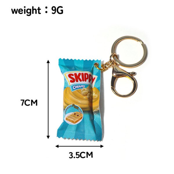 Fun Food Themed Charm French Fries Charm Ketchup Packet Keychain