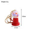 SKU-02-糖果机红色-金扣 Realistic Miniature Colorful Candy Machine Keychain