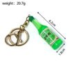 SKU-02-韩国烧酒葡萄味 Realistic Miniature Korean Soju Beer Keychain