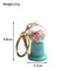 SKU-04-糖果机蓝色-金扣 Realistic Miniature Colorful Candy Machine Keychain