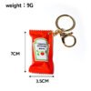 Fun Food Themed Charm French Fries Charm Ketchup Packet Keychain