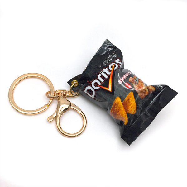 Realistic Doritos Potato Chip Snack Bag Keychain