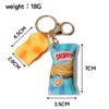 Fun Food Themed Charm French Fries Charm Ketchup Packet Keychain