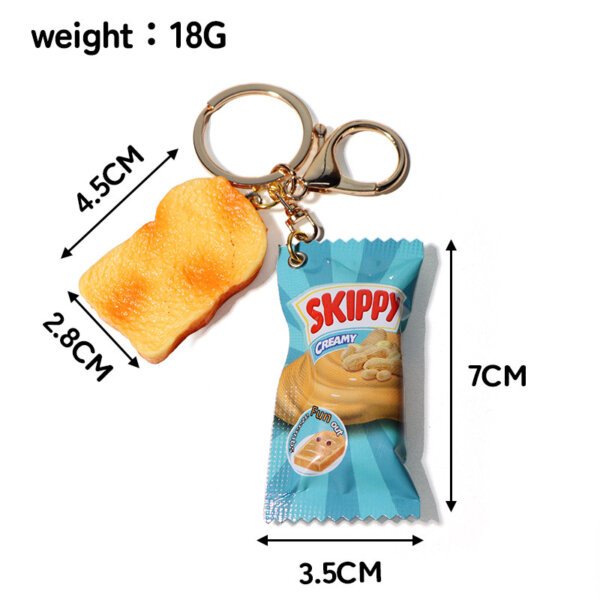 Fun Food Themed Charm French Fries Charm Ketchup Packet Keychain