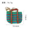SKU_01_三色渔网袋绿色 Customizable Mesh Shopping Tote Bag Coin Purse Keychain