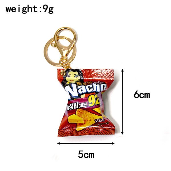 SKU_01_好丽友零食袋美女芝士味-金扣 Realistic Corn Chip Snack Bag Keychain