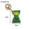Tohato Caramel Peanut Puffed Snack Bag Keychain