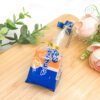 SKU_01_第一代吐司- 蓝色-波珠链 Realistic Japanese Toast Decompression Food Toy Keychain