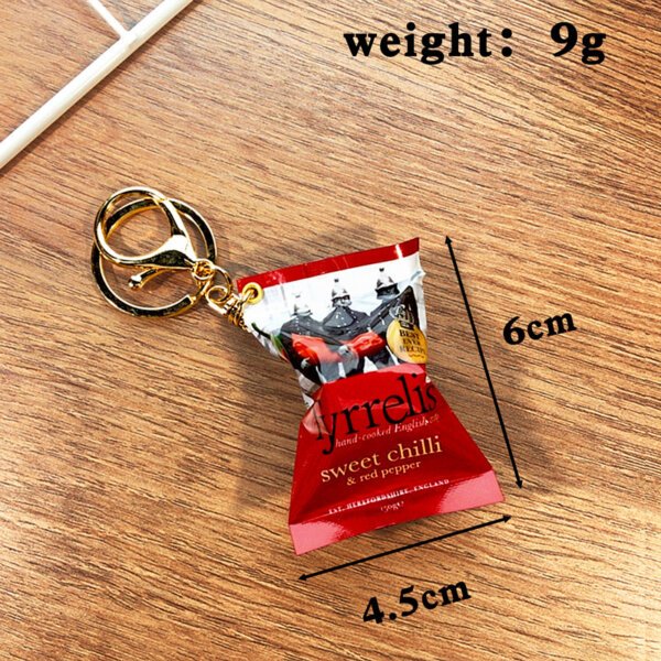 SKU_01_英国小辣椒零食袋-金扣 British Potato Chip Snack Bag Keychain