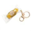 Simulated Ferrero Rocher Sandwich Chocolate Keychain