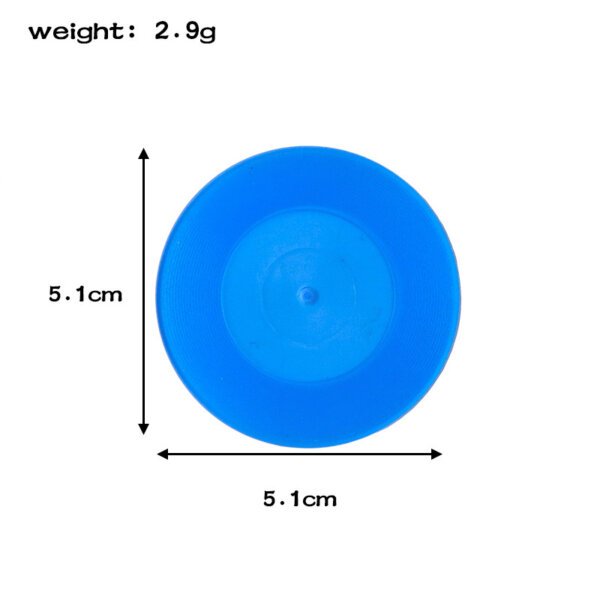 SKU_01_迷你小杯垫蓝色不打孔 Miniature Simulation 5cm Coaster Keychain