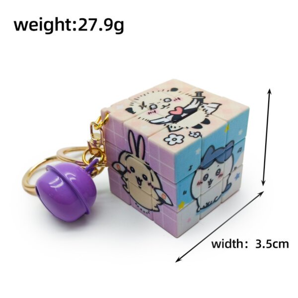 Cute Chiikawa Cartoon Character Rubik's Cube Keychain