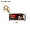 SKU_02_威化饼黑色-金扣 Realistic Italian Wafer Snack Bag Keychain
