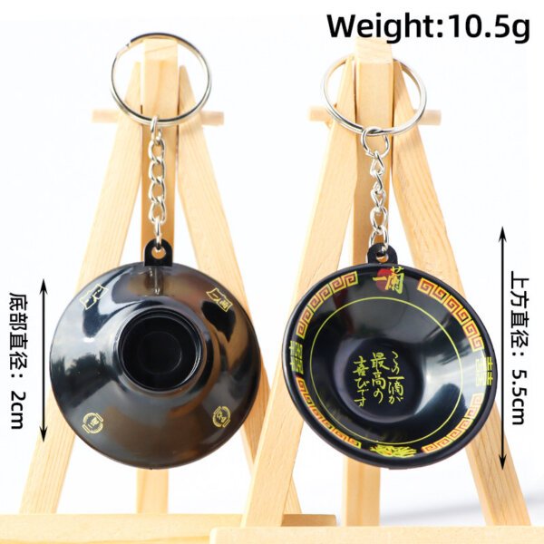 Realistic Japanese-style Tonkotsu Ramen Bowl Epoxy Keychain