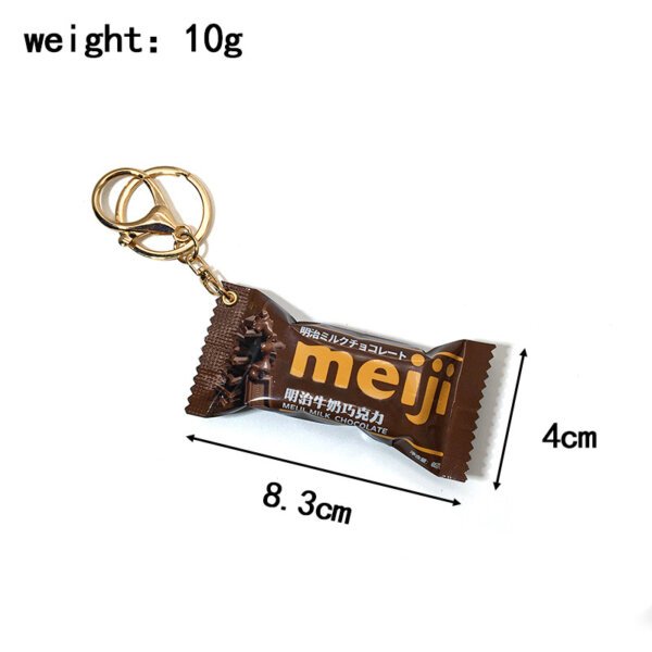 SKU_02_明治牛奶巧克力零食袋-金扣 Realistic Meiji Milk Chocolate Gashapon Keychain