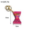 Tohato Caramel Peanut Puffed Snack Bag Keychain