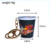 SKU_02_桶装韩国火鸡面黑色-金扣 Realistic Korean Instant Noodle Cup Snack Keychain