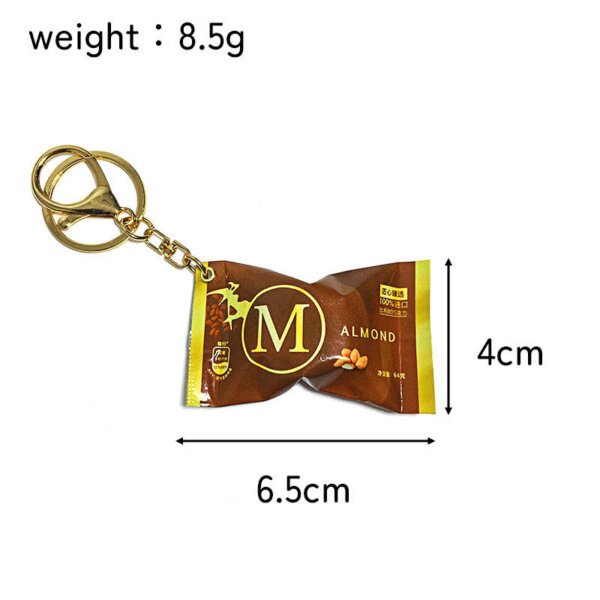 SKU_02_梦龙零食袋坚果道-金扣 Miniature Magnum branded Ice cream Gashapon Keychain