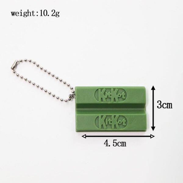 SKU_02_绿色KIKOT巧克力-波珠链 Realistic KitKat Chocolate Keychain/Fridge Magnet