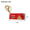 SKU_03_威化饼红色-金扣 Realistic Italian Wafer Snack Bag Keychain