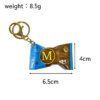 SKU_03_梦龙零食袋蓝色-金扣 Miniature Magnum branded Ice cream Gashapon Keychain