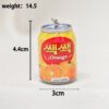 SKU_03_韩国饮料易拉罐-黄色橙子 Realistic Korean Lotte Juice Pull-tab Can Keychain