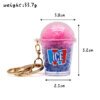 SKU_04_ICE彩虹碎碎冰-玫红-金扣 Miniature ICEE Rainbow Slushie Keychain
