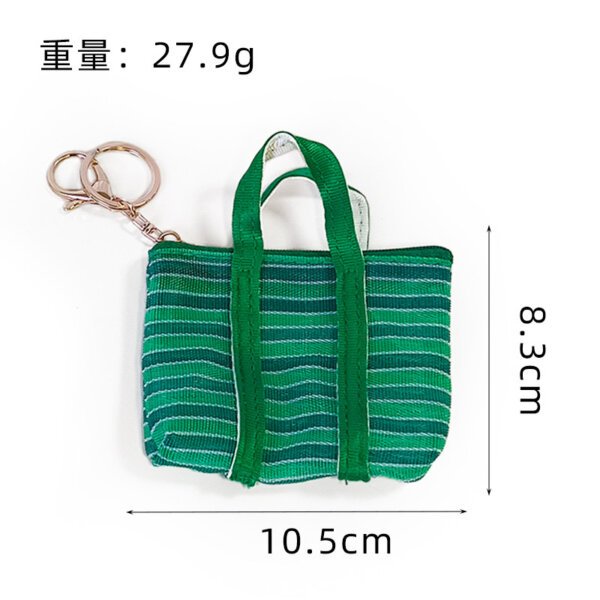 Customizable Mesh Shopping Tote Bag Coin Purse Keychain
