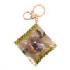 SKU_04_咖啡色菠萝包-金扣 Miniature Realistic Pineapple Bun Squeeze Stress-Relief Keychain