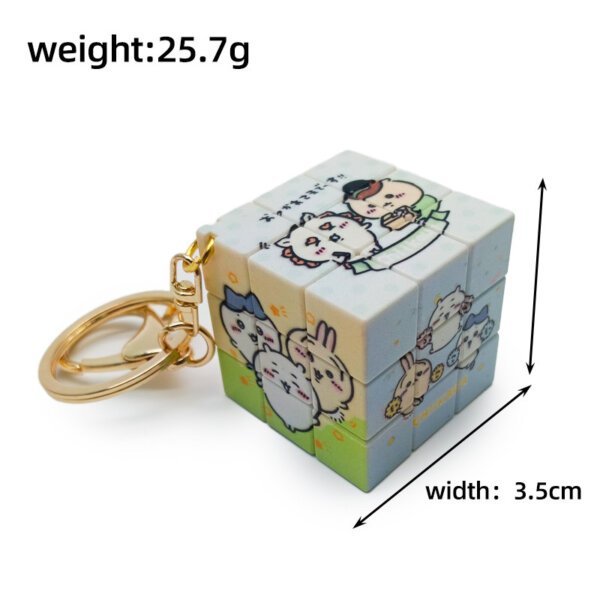 Cute Chiikawa Cartoon Character Rubik's Cube Keychain