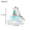 SKU_04_消波块浅蓝色-单圈 Artificial Aquarium Project Rock-Style Keychain