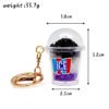 SKU_05_ICE彩虹碎碎冰-黑色-金扣 Miniature ICEE Rainbow Slushie Keychain