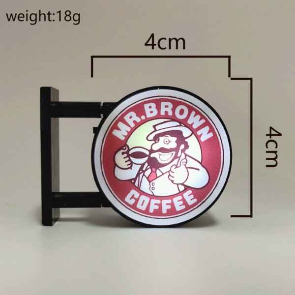 SKU_05_圆形灯牌MR-Brown-冰箱贴 Customizable Round Light-Up Refrigerator Magnet