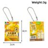 Simulation Miniature Soup Stock Cube Seasoning Keychain