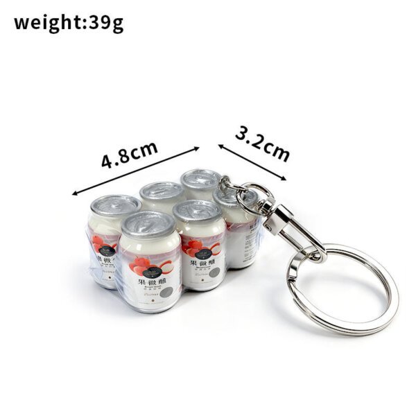 SKU_06_排装易拉罐果微醺荔枝-门扣单圈 Canned Beer Gashapon Charm