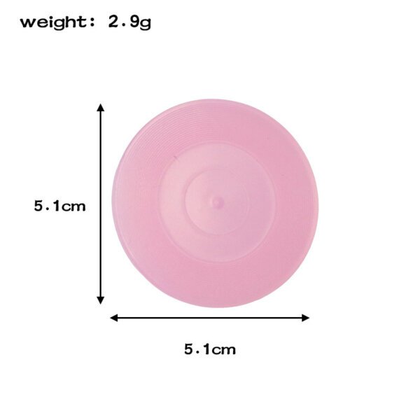 SKU_07_迷你小杯垫粉色不打孔 Miniature Simulation 5cm Coaster Keychain